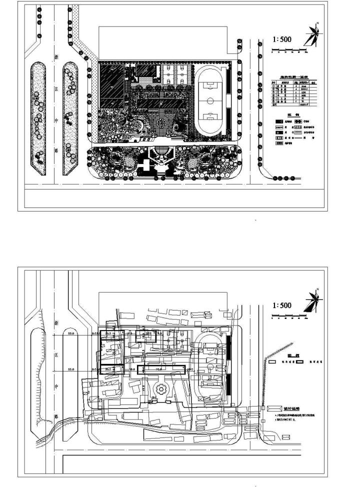 某校园规划施工图_图1