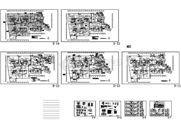 河南小区高层地下室电气设计施工cad图纸，共六张-图一