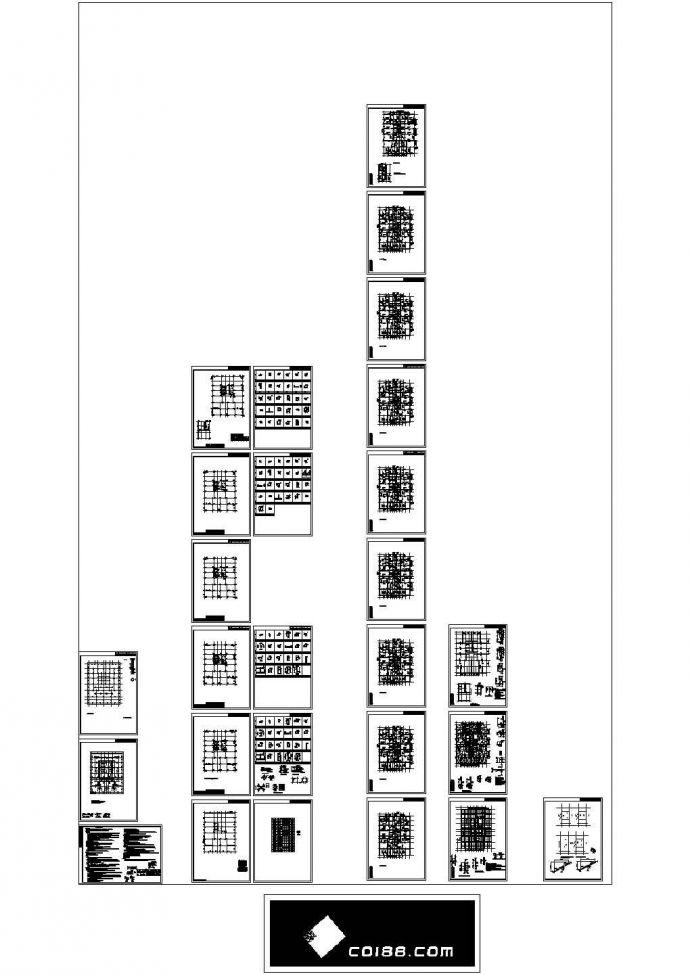 某小高层框架剪力墙结构住宅楼cad全套结构施工图（含设计说明）_图1