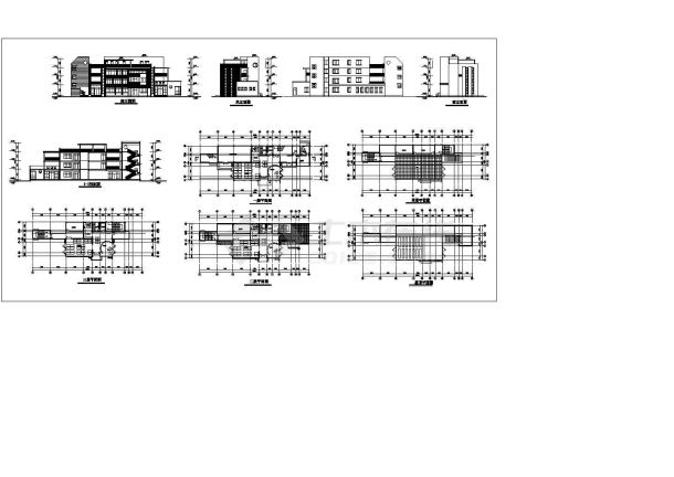 4层幼儿园建筑设计施工图-图一