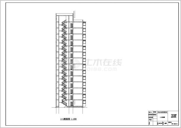 6309平米14层剪力墙住宅楼建筑结构设计施工cad图纸-图一