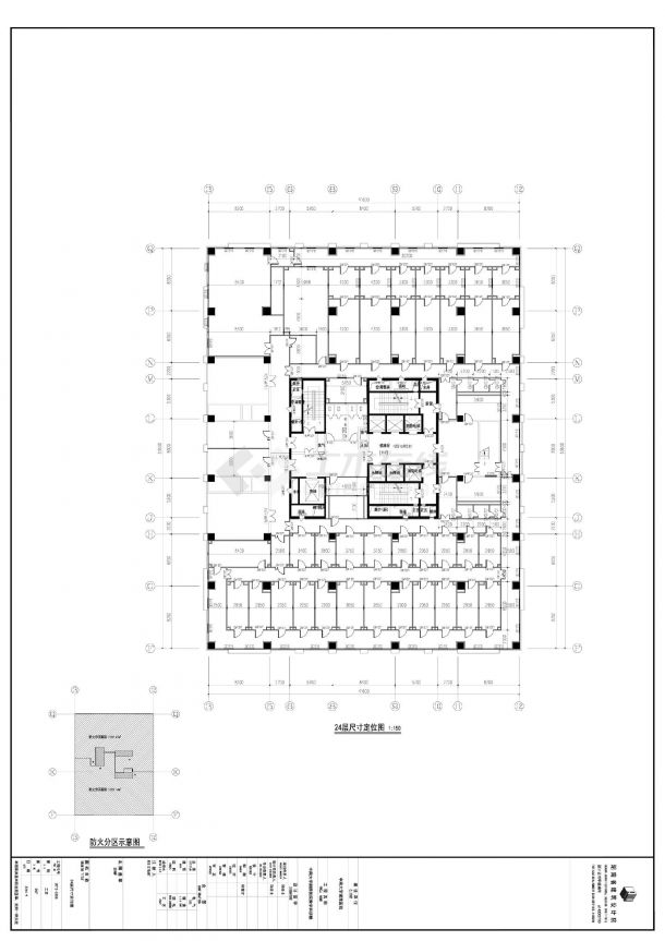 中南大学湘雅医院教学科研楼-工艺.装修CAD图-图一