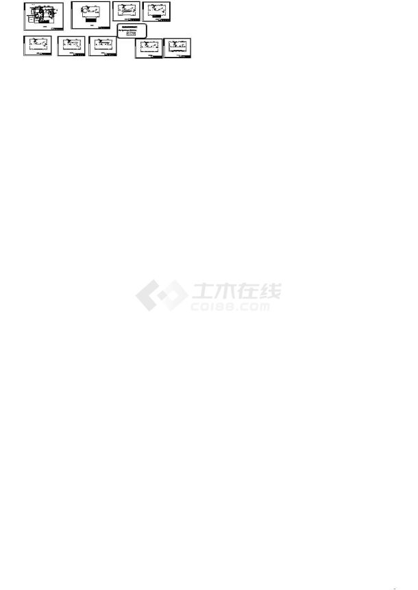 某办公楼给排水施工平面图-图一