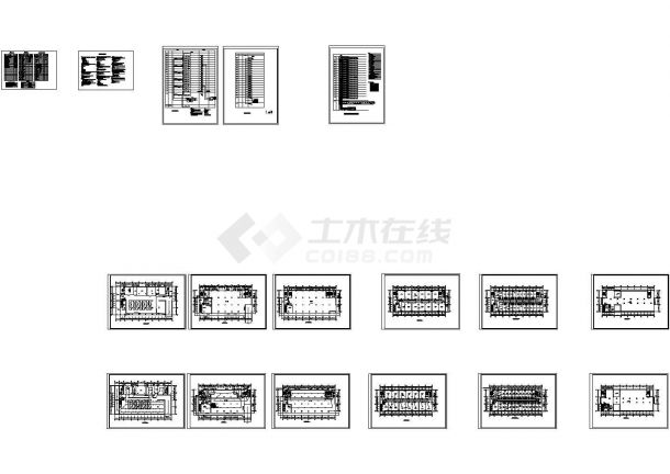 深圳某17层综合商务楼电气cad施工图-图一