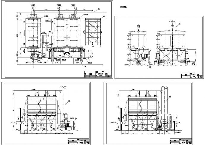 某发电厂脱硫除尘工程总设计cad全套施工图（标注详细）_图1