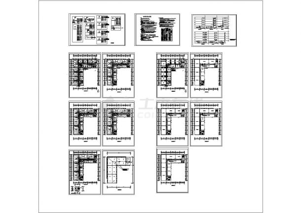 某五层办公楼电气CAD施工图纸-图一
