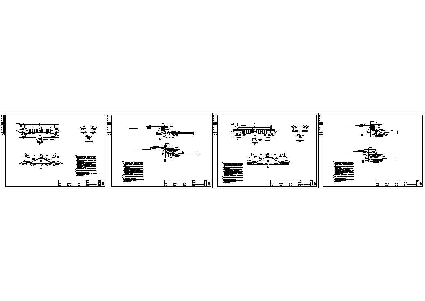 [浙江 ]河道治理工程cad施工图(亲水台阶 防洪堤)