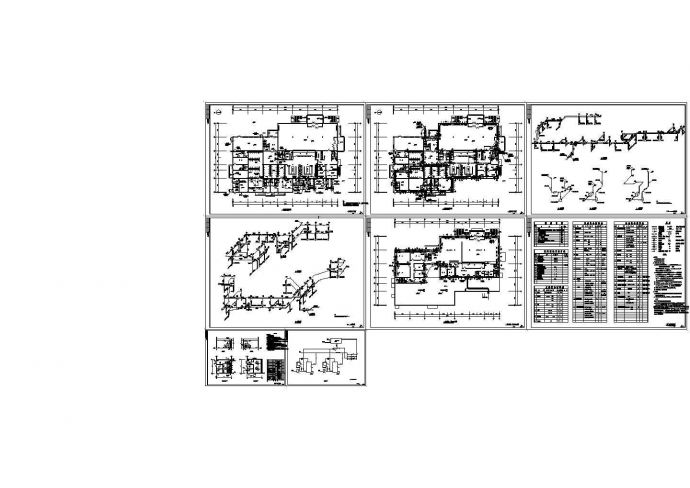 某二层框架结构工人食堂采暖设计cad全套施工图纸（含设计说明）_图1