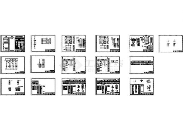 重化工企业电站系统图cad图-图一