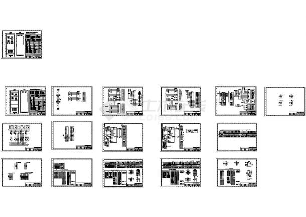 重化工企业电站系统图cad图-图二