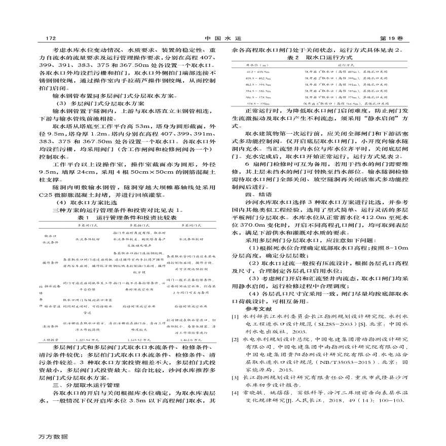 分层取水进水口设计要点和制约因素-图二