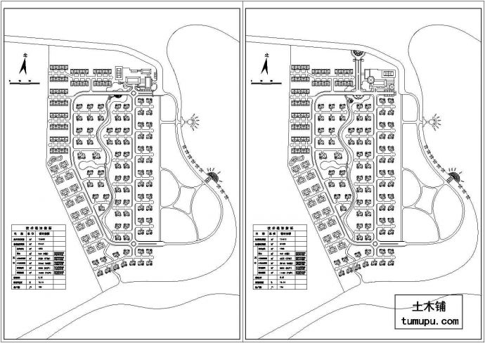 太平湖别墅区景观规划方案设计cad图(含总平面图)_图1