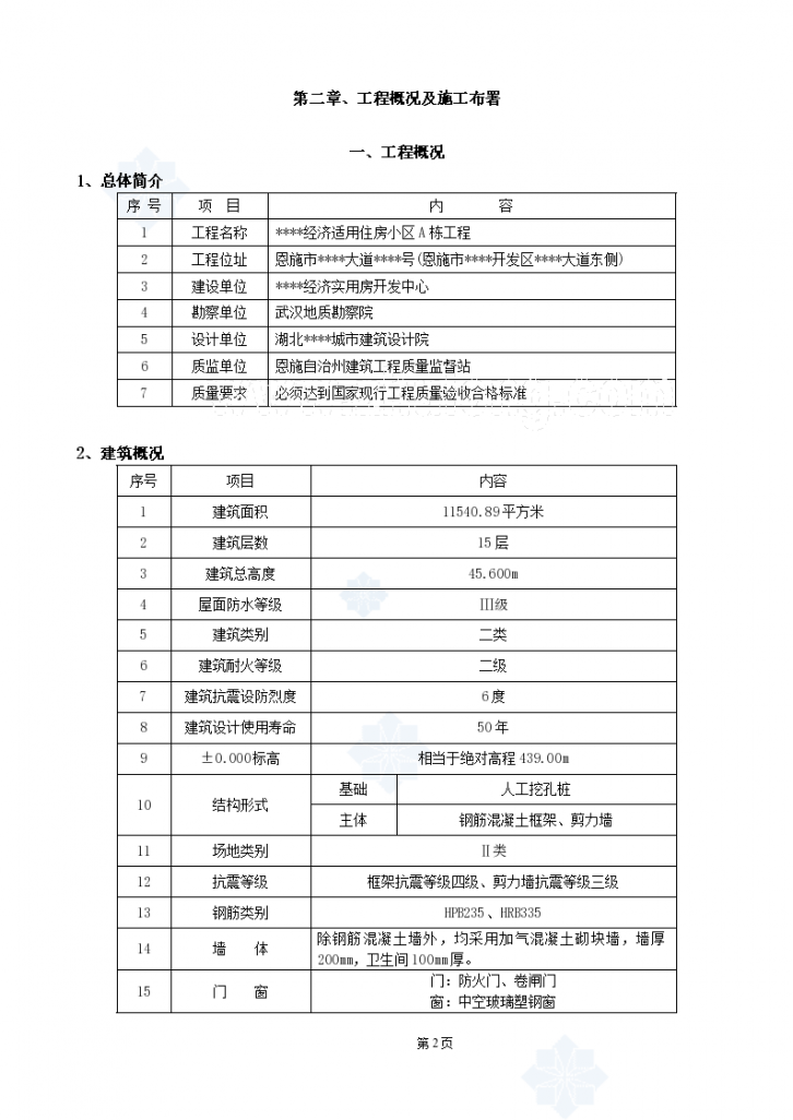 恩施某高层住宅节能施工方案-图二