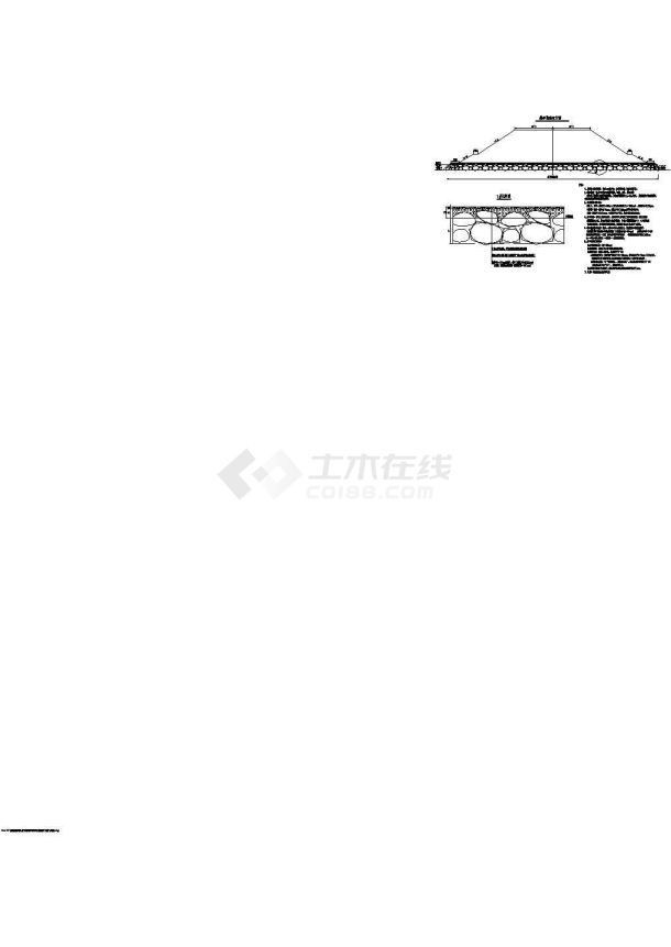 某地路基抛石挤淤全套施工设计cad图（含图纸目录）-图二