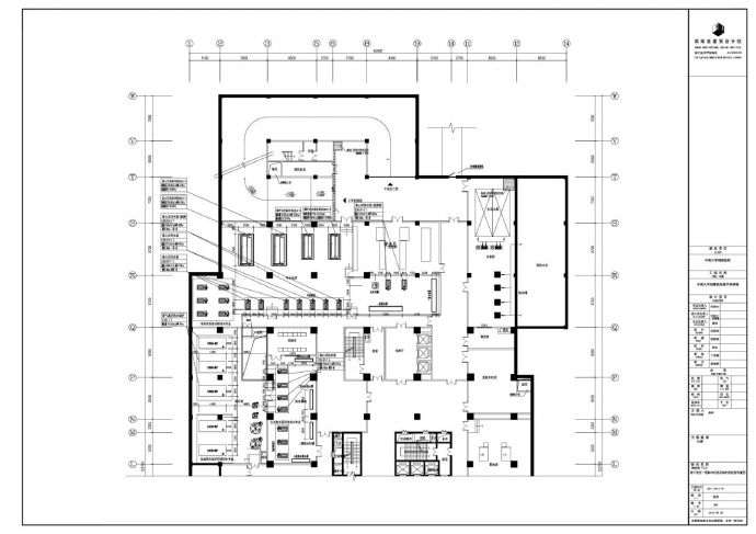 某雅医院-HC-地下室通风及防排烟平面图_图1