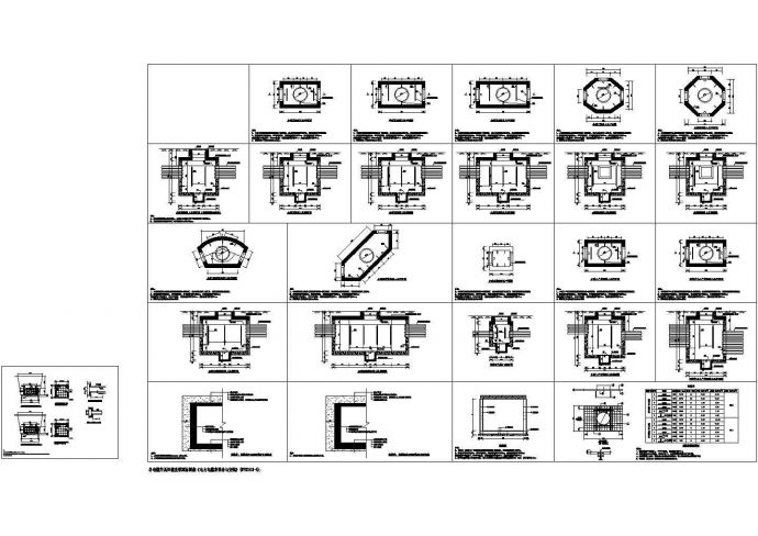 电力电缆井安装和设计CAD施工图_图1