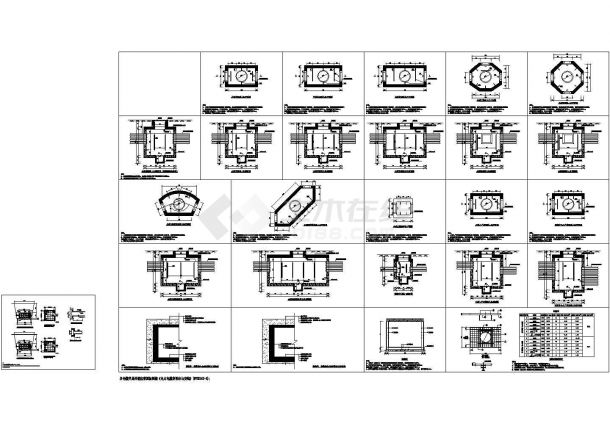电力电缆井安装和设计CAD施工图-图二