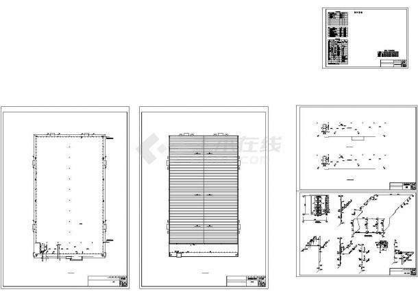 成都某公司钢构车间和局部三层办公楼给排水图纸-图二