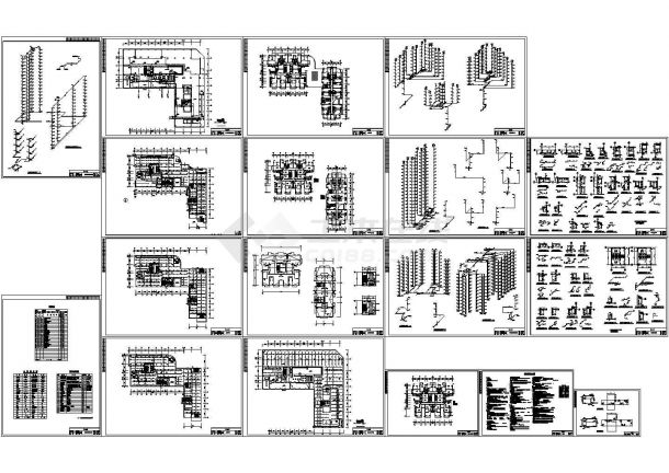 [厦门]23层大厦给排水施工cad图纸设计，含设计说明-图一