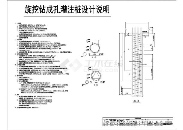 旋挖钻成孔灌注桩身设计说明-图一