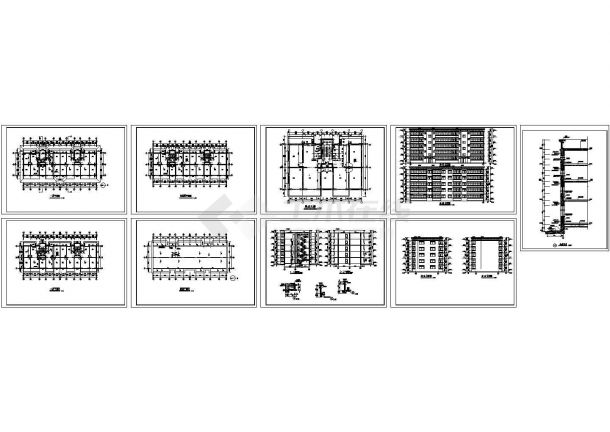 藏式风格住宅楼Cad设计图纸-图二