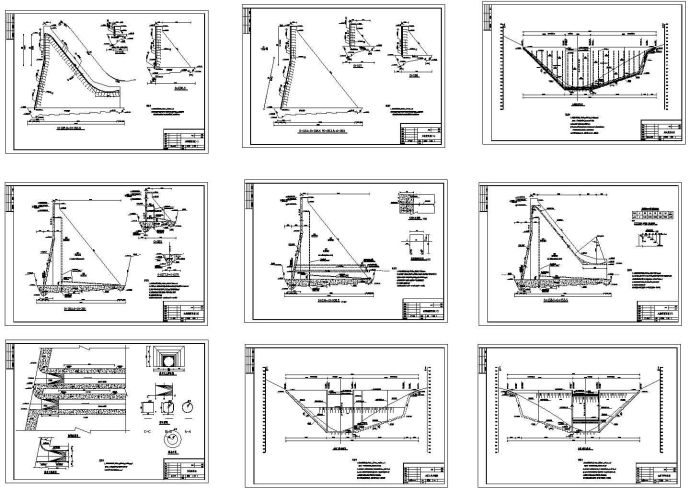 某浆砌石大坝设计cad全套技施图（甲级院设计）_图1