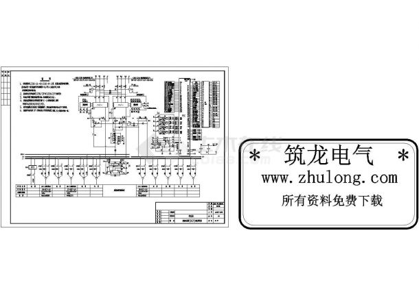 某污水处理厂10kV2F04kV变电站电气图纸-图一