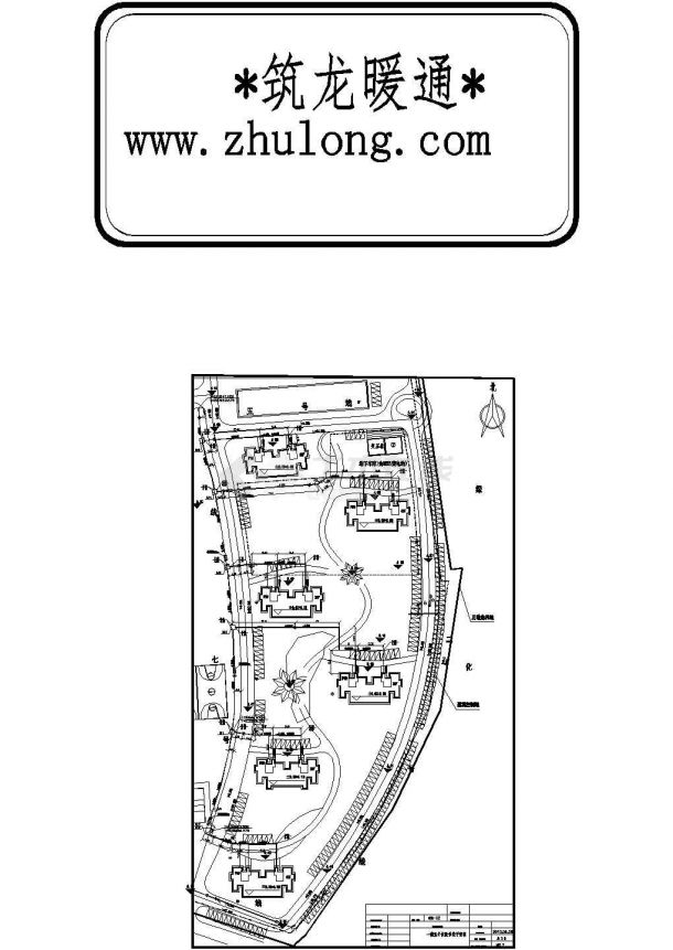 【青岛】某小区室外热力管网施工设计全套CAD图纸-图二