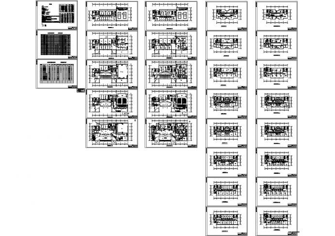 某高层办公楼（28305㎡）多联机设计cad全套施工图（含设计说明）_图1