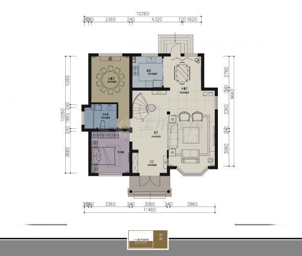 美瑞德中式别墅装修设计概念方案【JPG格式 12张】-图二