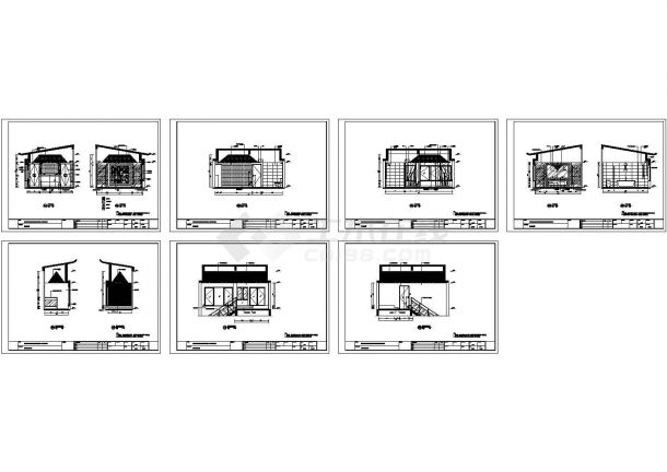 三层现代泰式风格别墅样板间装饰CAD图-图一