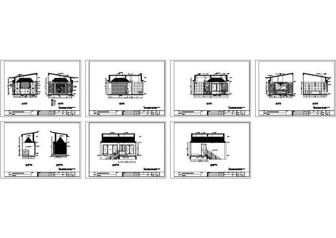 三层现代泰式风格别墅样板间装饰CAD图_图1