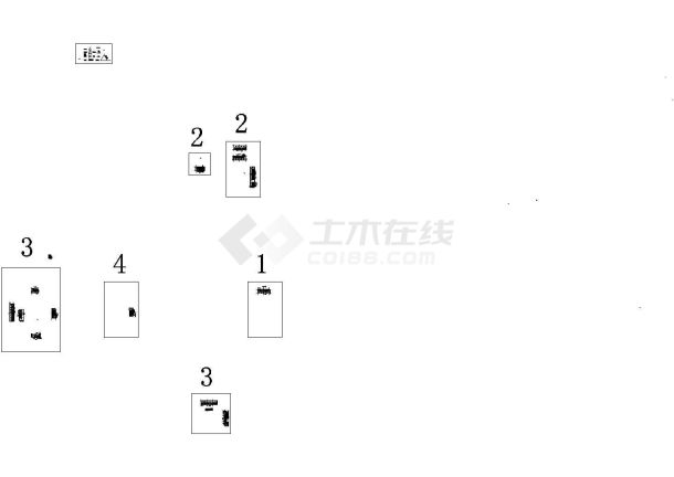 三层同济科技园A楼设计cad立面成图图纸（内含有平面图、剖面图）-图一