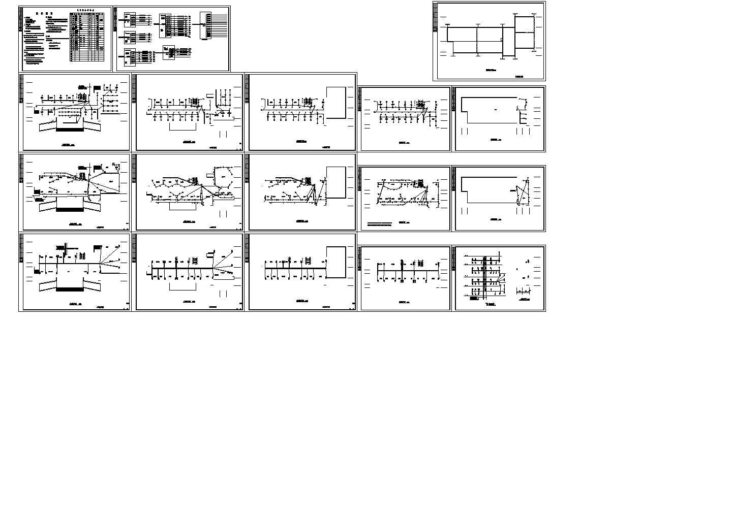 五层办公楼配电系统图CAD图纸