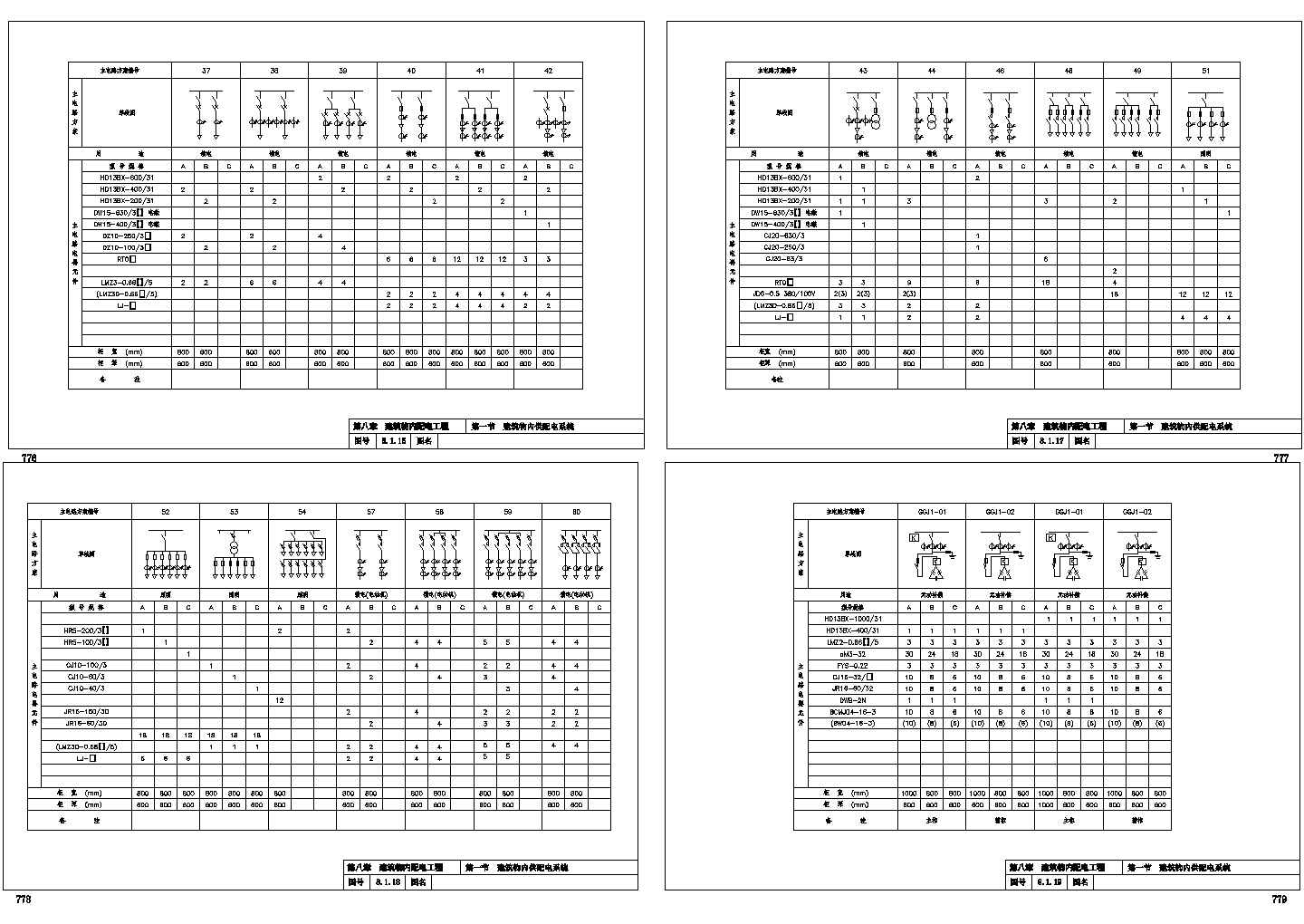 建筑物内供配电系统电气原理图