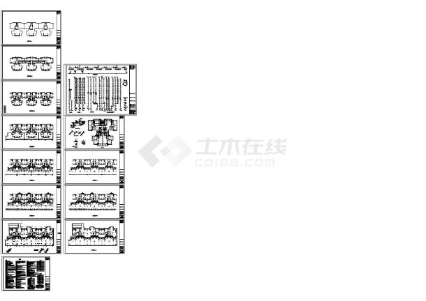 某市住宅小区给排水cad施工图纸-图一