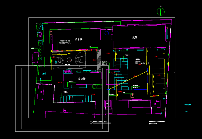 浙江XX大队场地停车场改造施工图CAD_图1