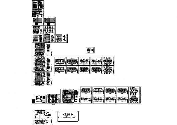 温州某村安置房工程电气cad设计施工图纸_图1
