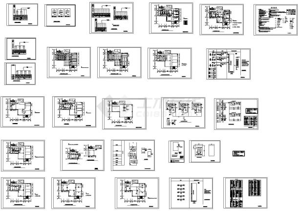 实验室和仪器室装饰电气设计CAD施工图-图一