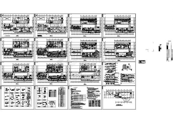 某综合型娱乐城（8450㎡）中央空调设计cad全套施工图（含设计说明）-图一
