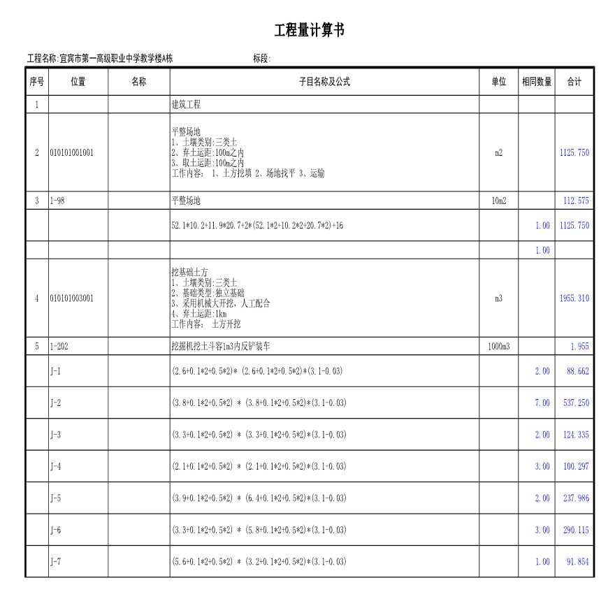 5层3000平宜宾市长宁县某中学教学楼施工组织设计实例-图一