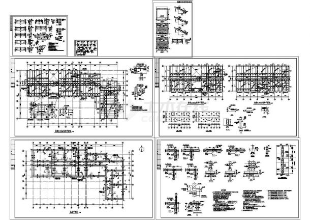 某三层小办公楼砖混结构设计施工图纸-图二