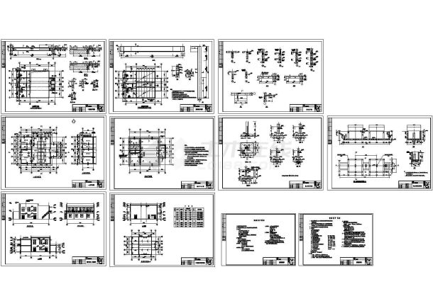 某常压锅炉房建筑结构设计施工图纸-图二