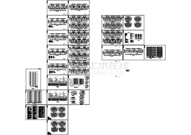 云南昆明市17层高层住宅楼电气设计施工cad图，共二十七张-图一