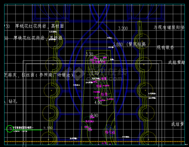 浙江XX运河公园设计图CAD-图一