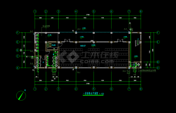 2019浙江幸福家园停车场休息及管理用房工程CAD(建筑结构水电）-图一