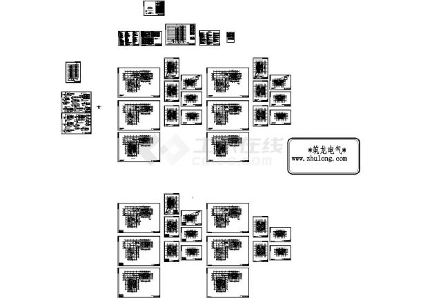 广州某高层住宅小区电气施工图-图一