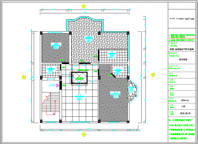 某地复式楼完整施工图CAD图纸_图1