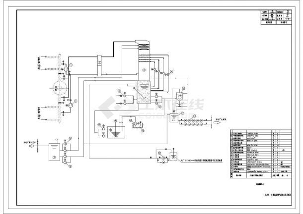 某烟气脱硫系统图CAD节点剖面施工图-图一
