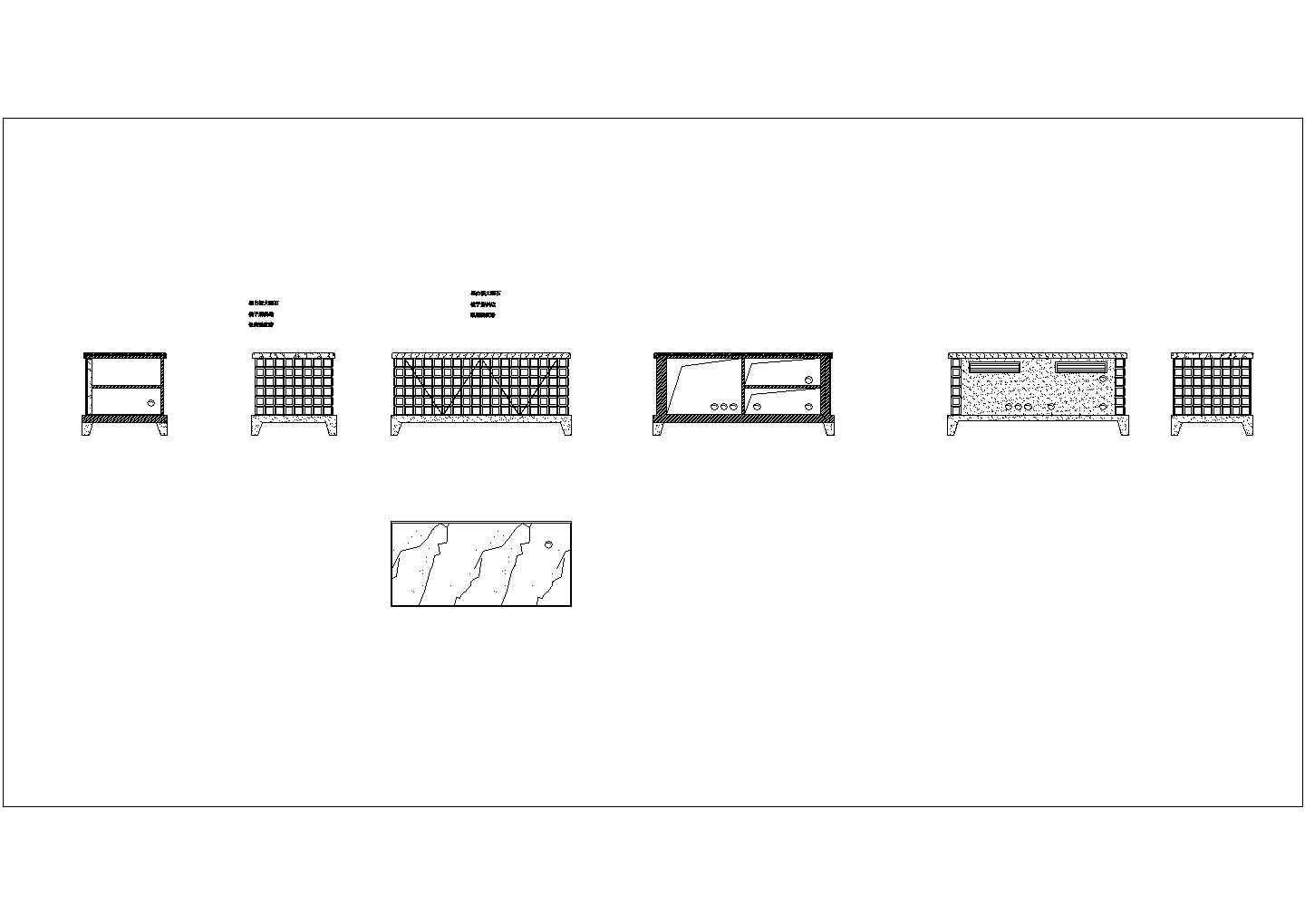 某大堂施工CAD门节点详细设计构造大样图